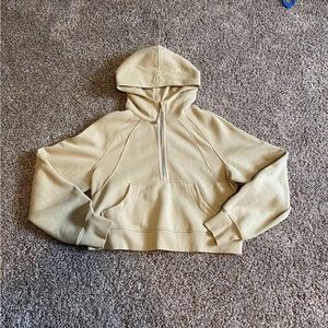 Lululemon Oversized Scuba Half zip, color is trench, nwot